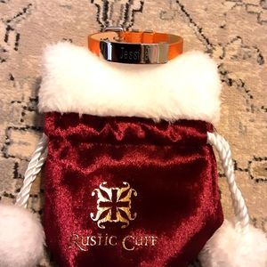 Rustic Cuff Personalized Buckle Bracelet